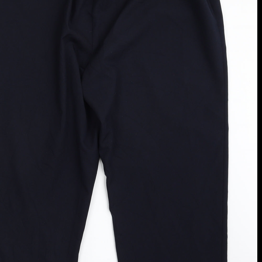 Bonmarché Womens Blue  Polyester Dress Pants Trousers Size 20 L26 in Regular