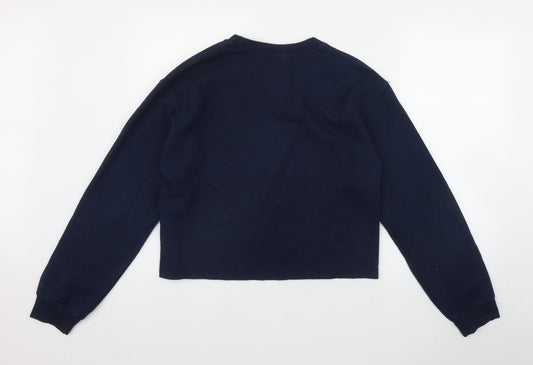 River Island Womens Blue  Polyester Pullover Sweatshirt Size XS   - 'LUXE'