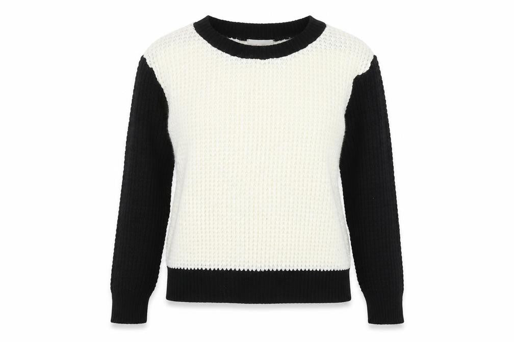 Full Circle Womens Black Round Neck  Acrylic Pullover Jumper Size S