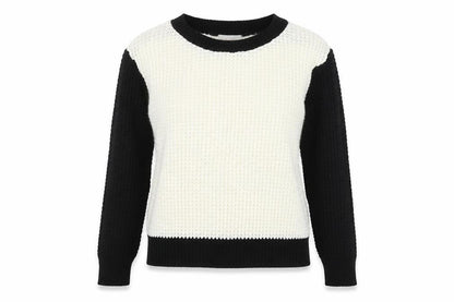 Full Circle Womens Black Round Neck  Acrylic Pullover Jumper Size S