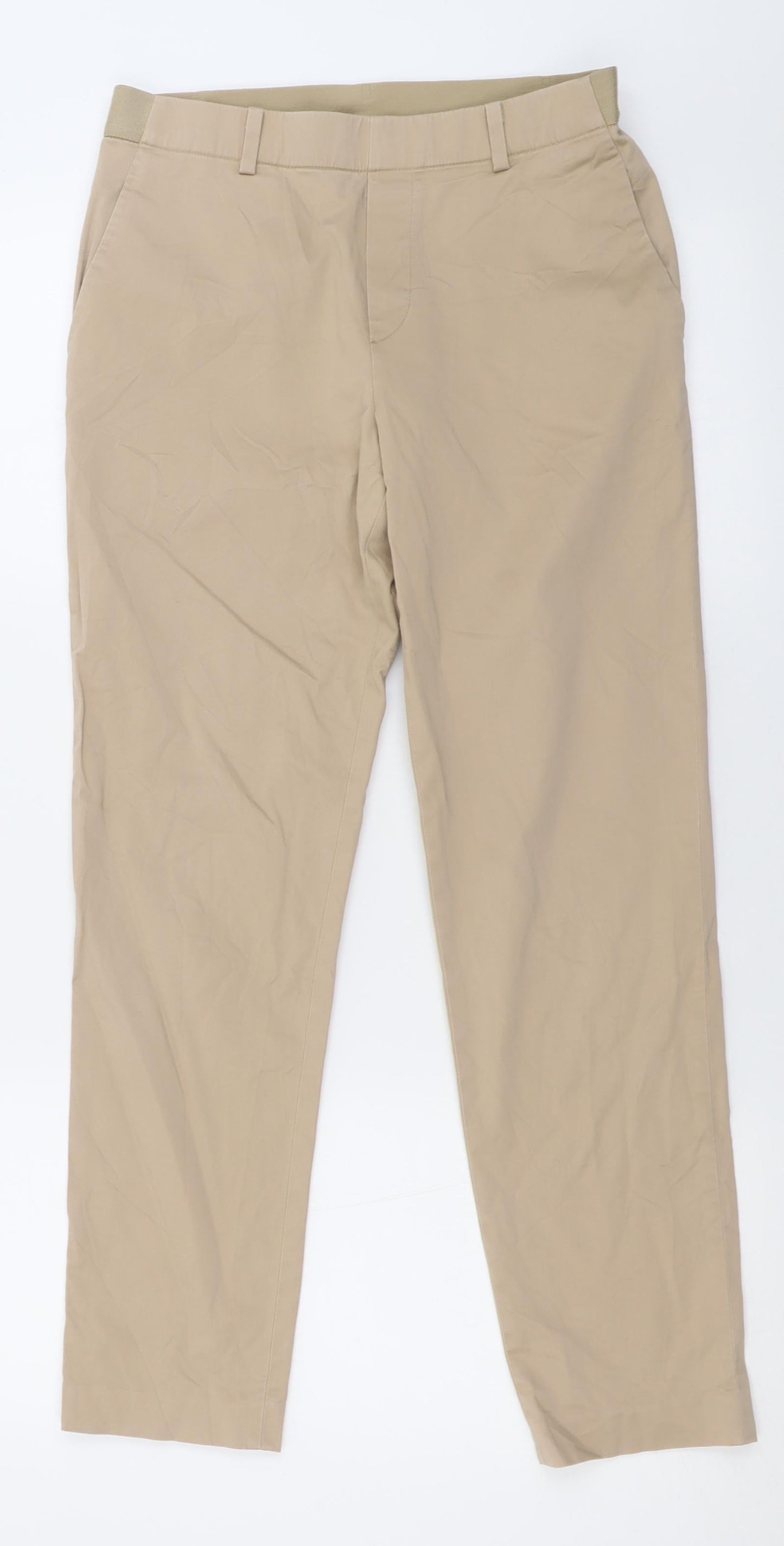 Uniqlo Womens Beige  Cotton Jegging Trousers Size 26 in L26 in Regular