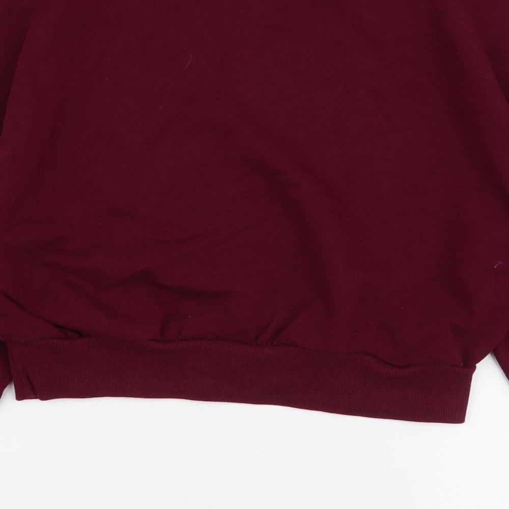 Bershka Womens Red  Polyester Pullover Sweatshirt Size S  Pullover - Brooklyn NY