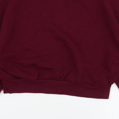 Bershka Womens Red  Polyester Pullover Sweatshirt Size S  Pullover - Brooklyn NY