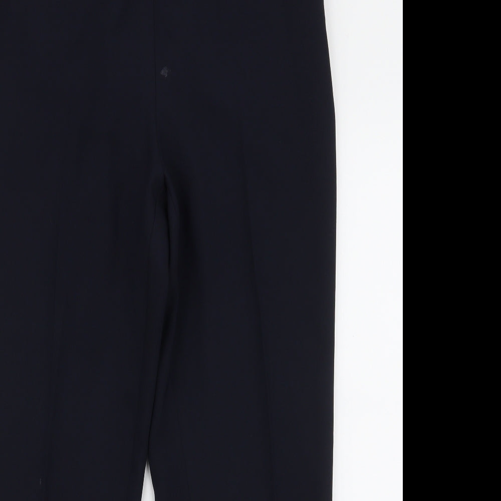 BHS Womens Blue  Polyester Trousers  Size 12 L28 in Regular