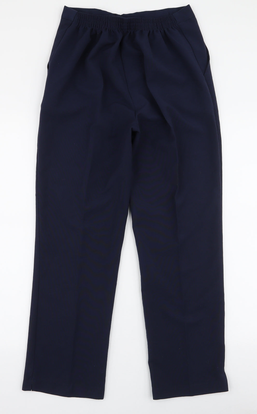 Preworn Womens Blue  Polyester Trousers  Size 14 L26 in Slim