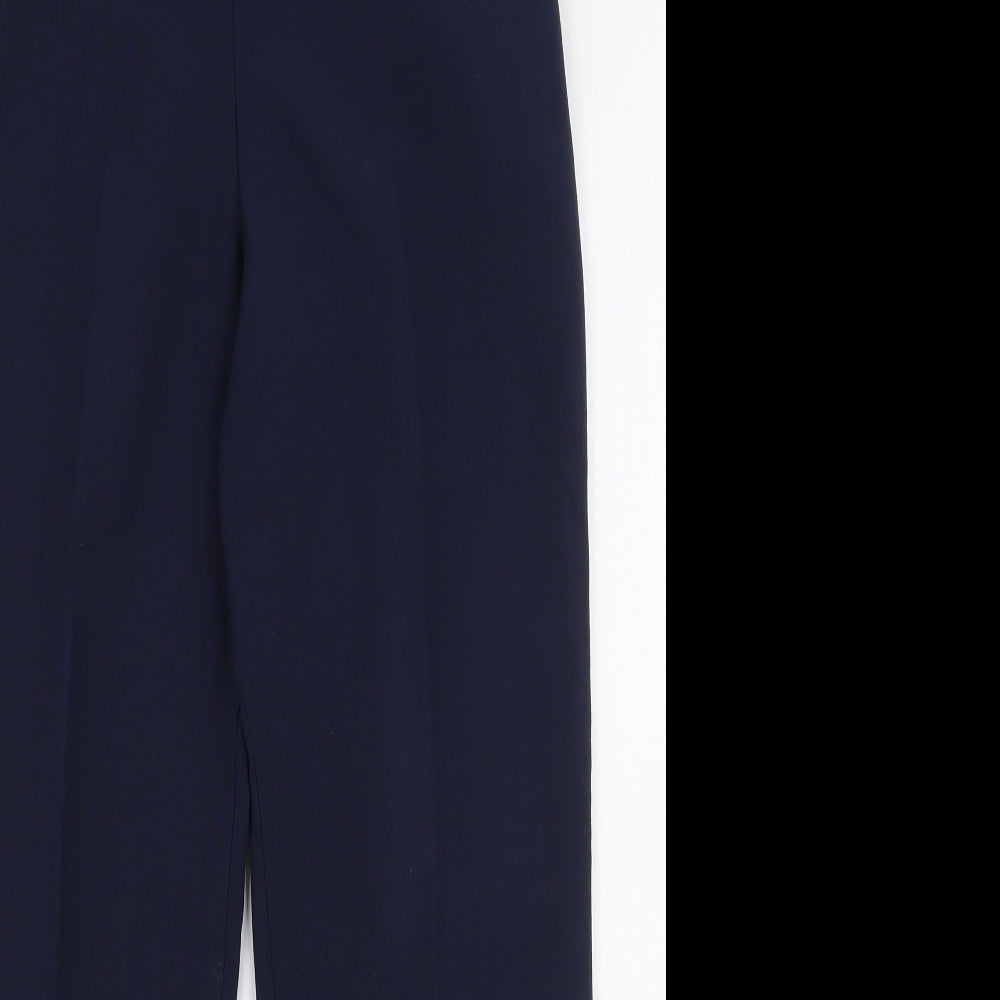 Preworn Womens Blue  Polyester Trousers  Size 14 L26 in Slim