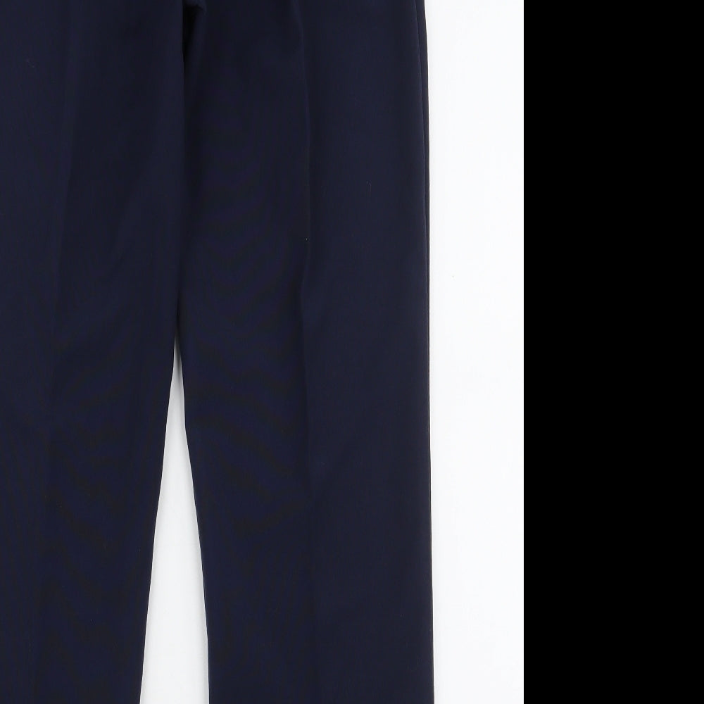 Preworn Womens Blue  Polyester Trousers  Size 14 L26 in Slim