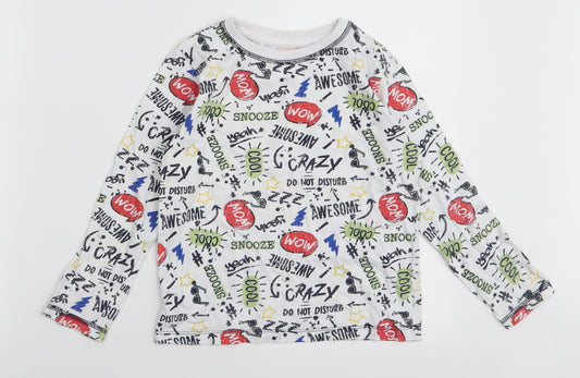 Dunnes Stores Boys Multicoloured  100% Cotton Jersey T-Shirt Size 7-8 Years Round Neck Pullover