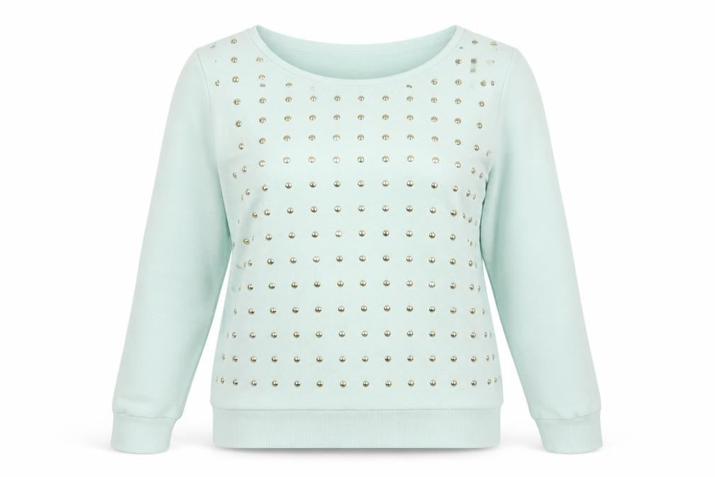 Only Womens Green  Polyester Pullover Sweatshirt Size L  Pullover