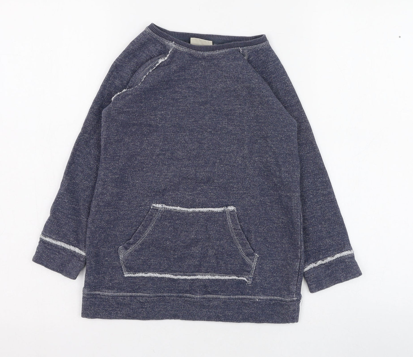 NEXT Girls Blue  Cotton Pullover Sweatshirt Size 6 Years  Pullover