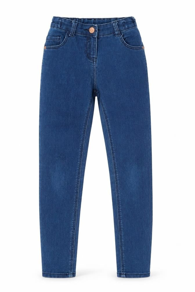 TU Girls Blue  Cotton Skinny Jeans Size 10 Years  Regular Zip
