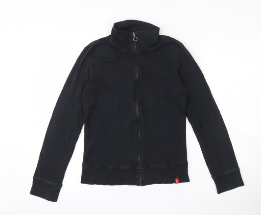 EDC Womens Black  100% Cotton Full Zip Sweatshirt Size L  Zip