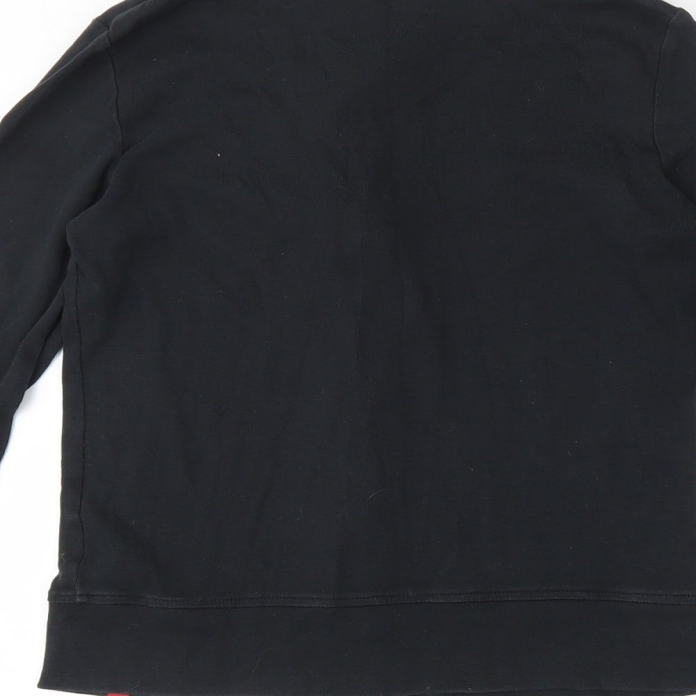 EDC Womens Black  100% Cotton Full Zip Sweatshirt Size L  Zip