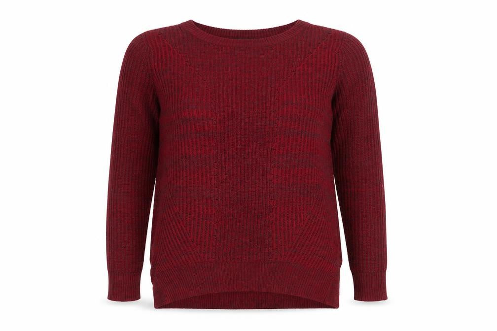 Mossimo Womens Red Round Neck  Acrylic Pullover Jumper Size S