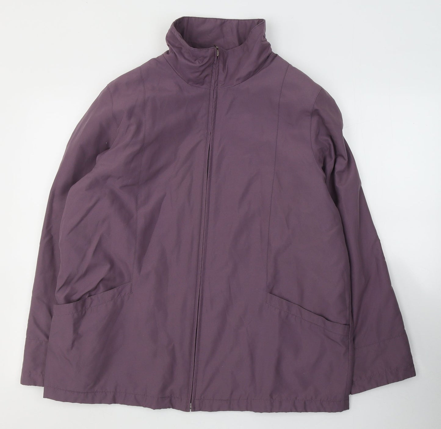 EWM Womens Purple   Jacket Coat Size 16  Zip