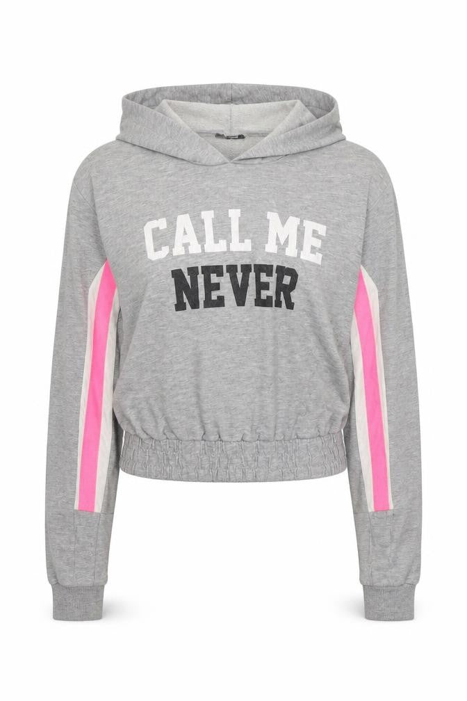 Selected Womens Grey  Cotton Pullover Hoodie Size 6  Pullover - Call me never