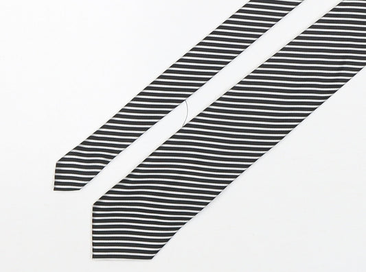 River Island  Mens Multicoloured Striped Polyester Pointed Tie One Size