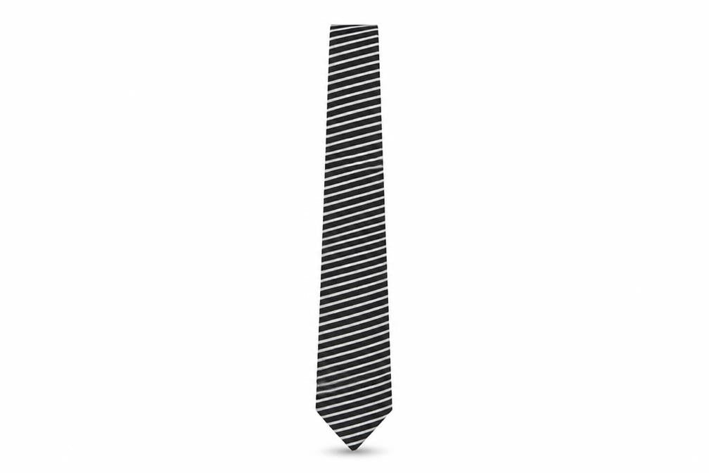 River Island  Mens Multicoloured Striped Polyester Pointed Tie One Size
