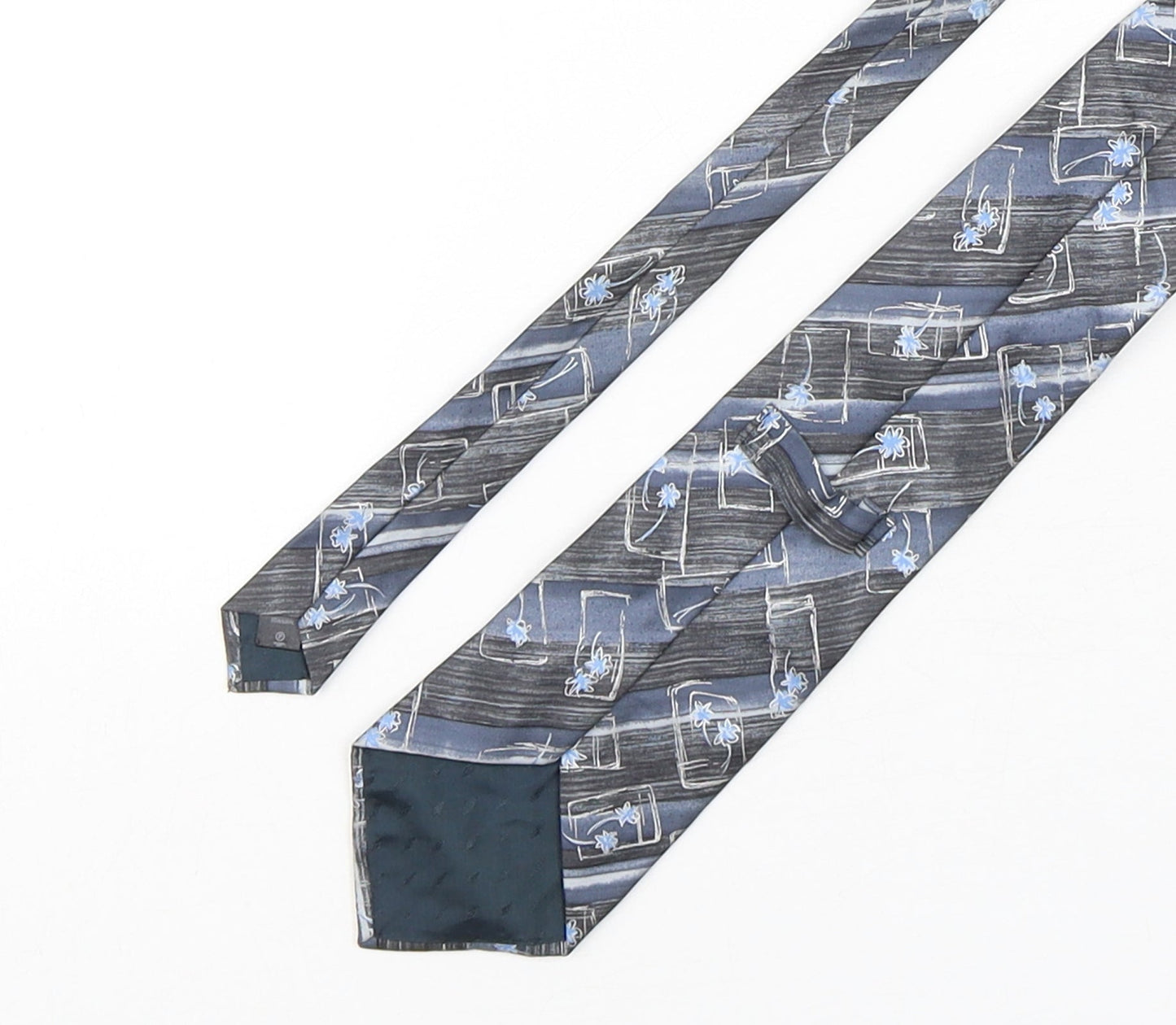 BHS Mens Multicoloured Floral Silk Pointed Tie One Size
