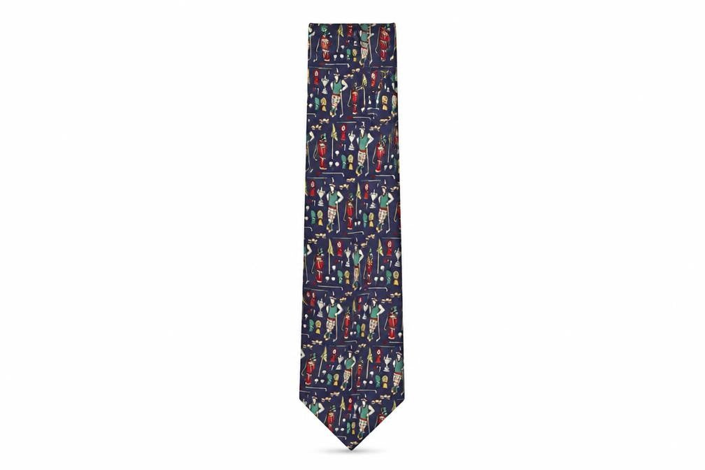 Marks & Spencer Mens Multicoloured Geometric Silk Pointed Tie One Size