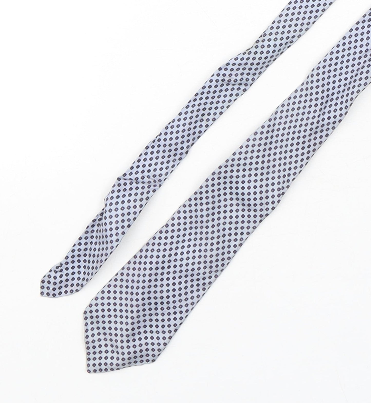 StMichael Mens Multicoloured Geometric Silk Pointed Tie One Size