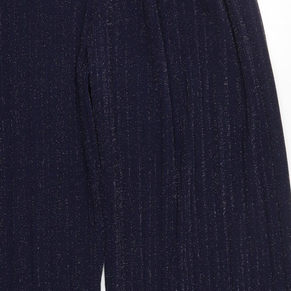 Glass Womens Blue  Polyester Trousers  Size 2XL L30 in Regular