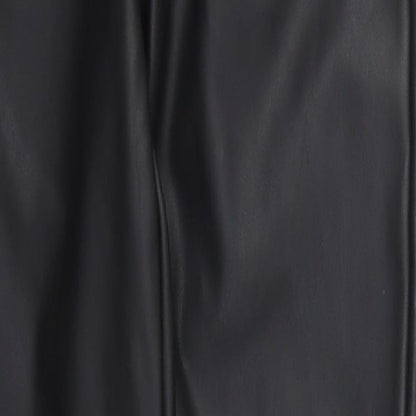 Denim Co Womens Black  Polyurethane Trousers  Size 6 L29 in Regular Button