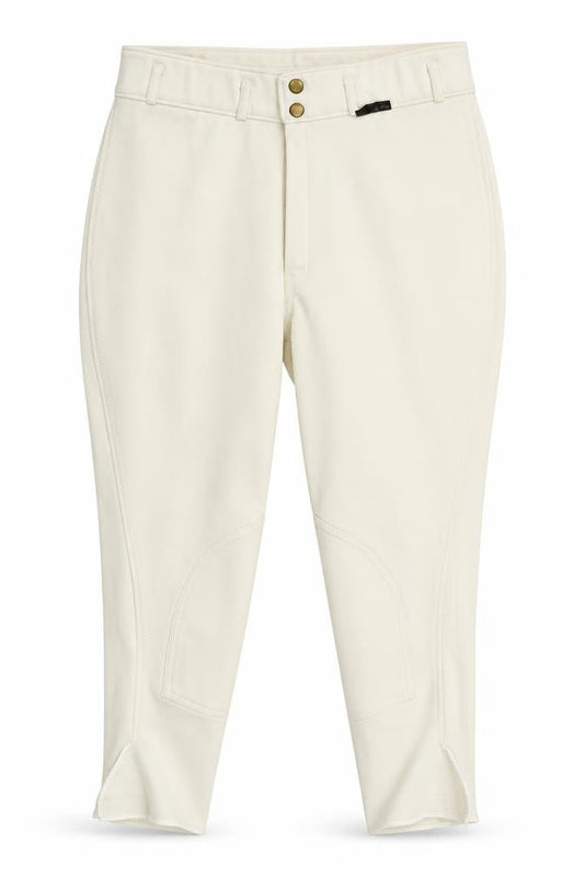 Preworn Womens Beige  Nylon Cropped Trousers Size M L22 in Regular Button - Horse Riding