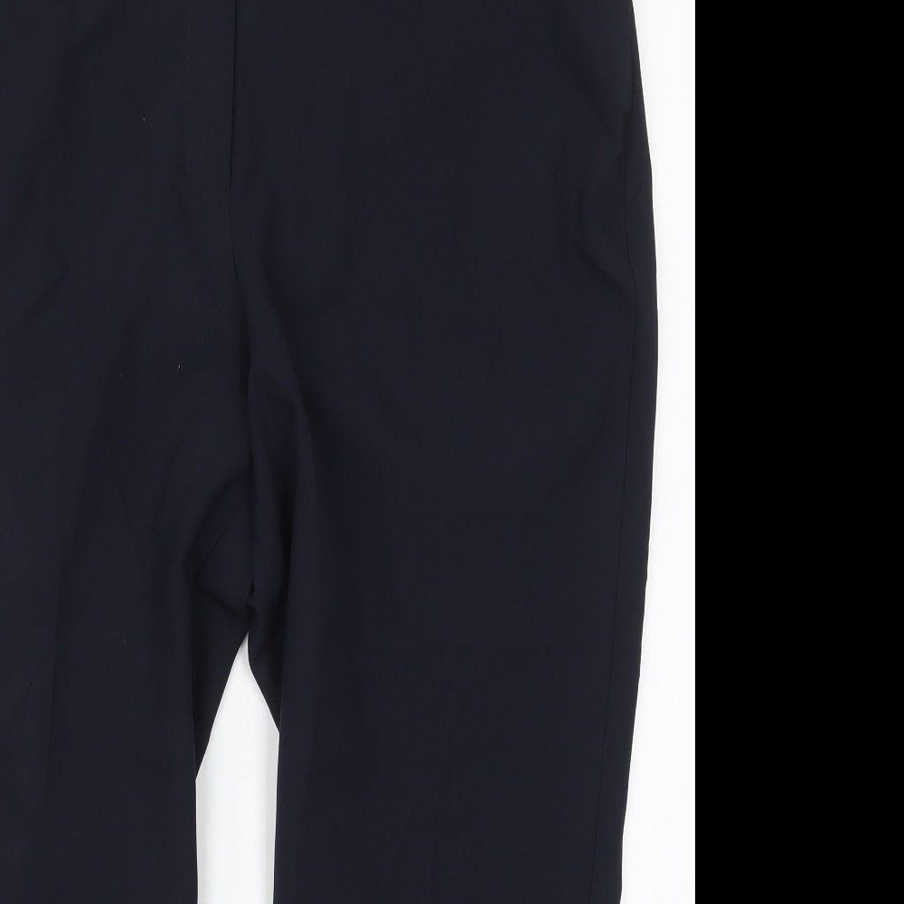 Preworn Womens Blue  Polyester Trousers  Size 18 L24.5 in Regular Hook & Eye