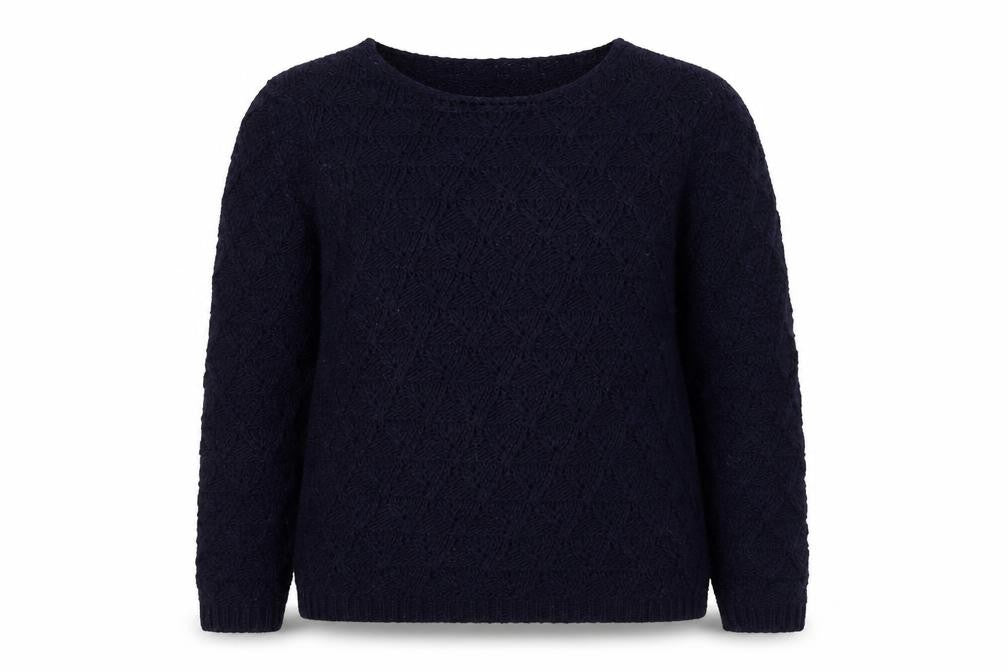 Debenhams Womens Blue Scoop Neck  Acrylic Pullover Jumper Size 12