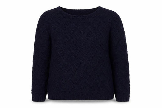Debenhams Womens Blue Scoop Neck  Acrylic Pullover Jumper Size 12