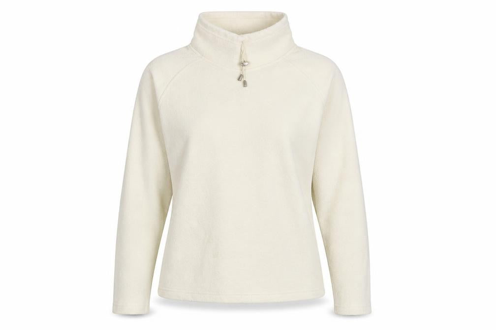 M&Co Womens Ivory  100% Polyester Pullover Sweatshirt Size S