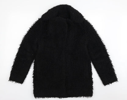 Topshop Womens Black   Jacket  Size 8  Snap