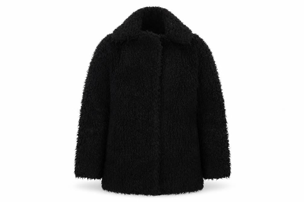Topshop Womens Black   Jacket  Size 8  Snap