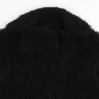Topshop Womens Black   Jacket  Size 8  Snap