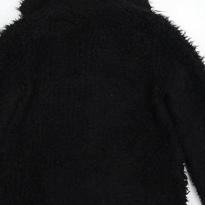 Topshop Womens Black   Jacket  Size 8  Snap