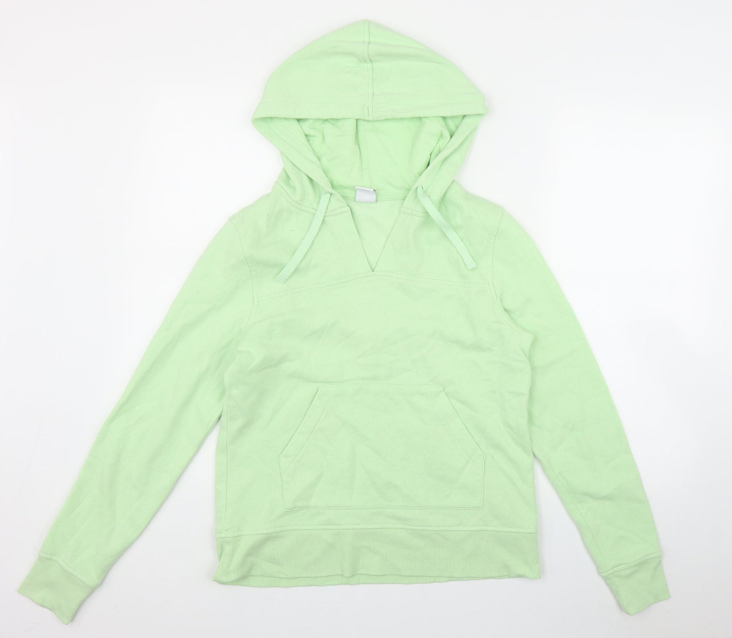 Amazon Womens Green  Cotton Pullover Hoodie Size S