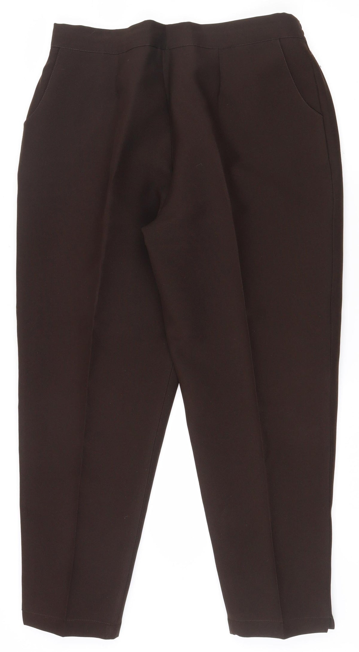 Preworn Womens Brown  Polyester Trousers  Size 20 L26.5 in Regular