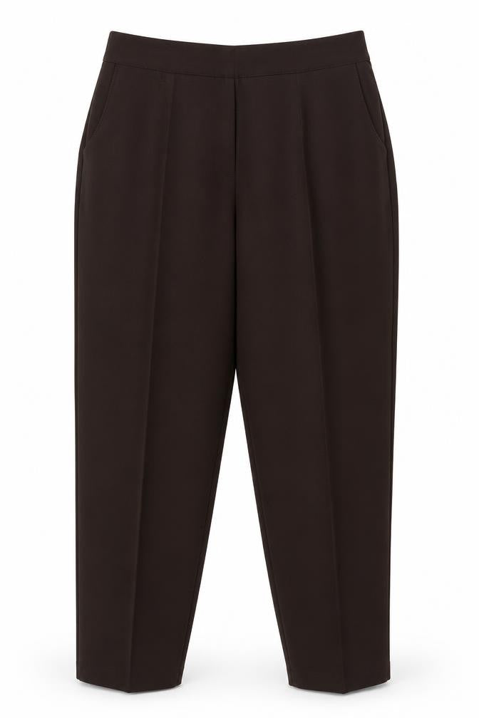 Preworn Womens Brown  Polyester Trousers  Size 20 L26.5 in Regular