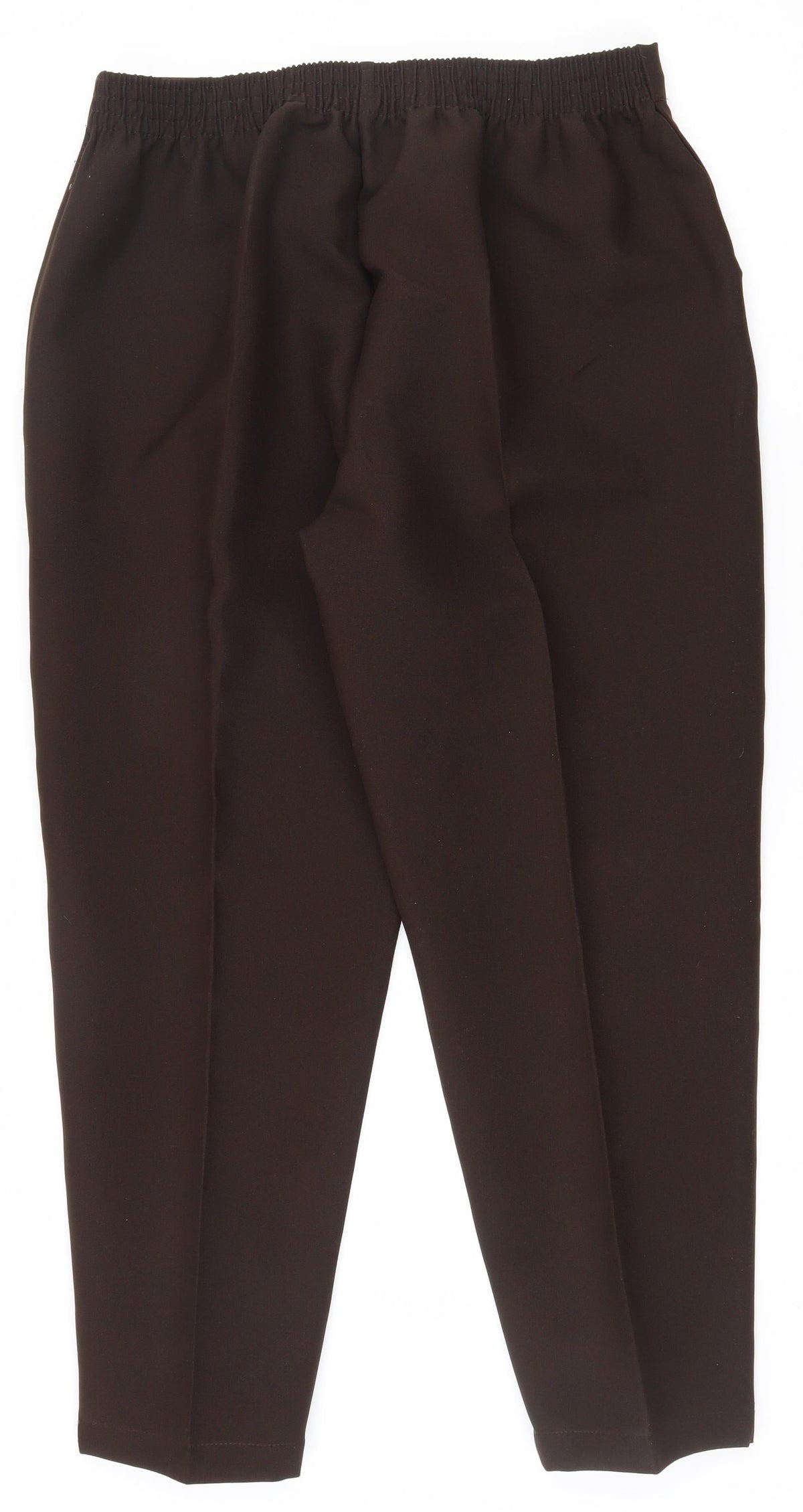 Preworn Womens Brown  Polyester Trousers  Size 20 L26.5 in Regular