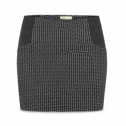 Cameo Rose Womens Black Geometric Polyester Mini Skirt Size 10