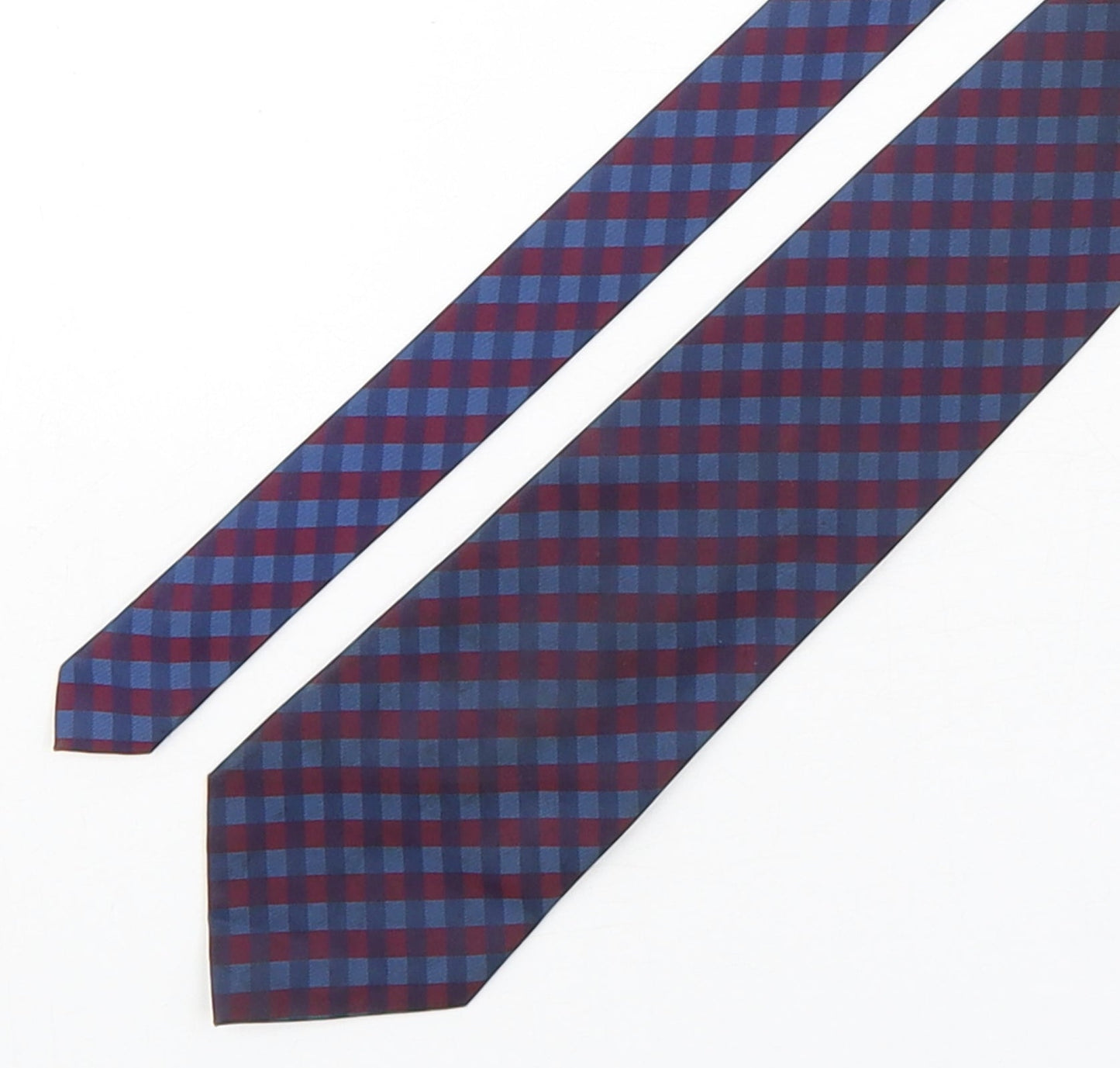 Greenwoods Mens Multicoloured Plaids & Checks Polyester Pointed Tie One Size