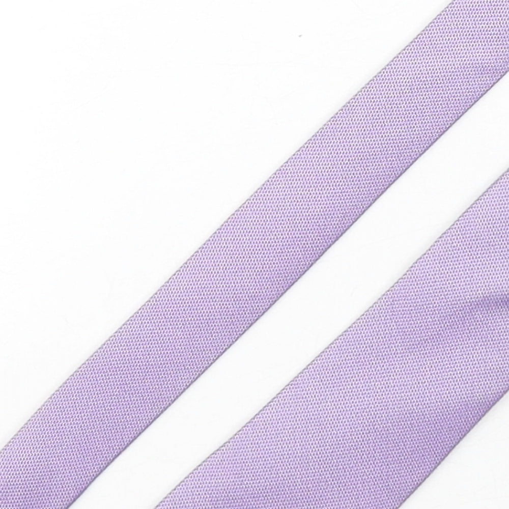 Blazer  Mens Purple Geometric Silk Pointed Tie One Size