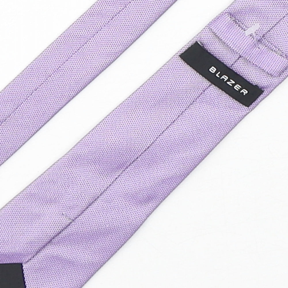 Blazer  Mens Purple Geometric Silk Pointed Tie One Size