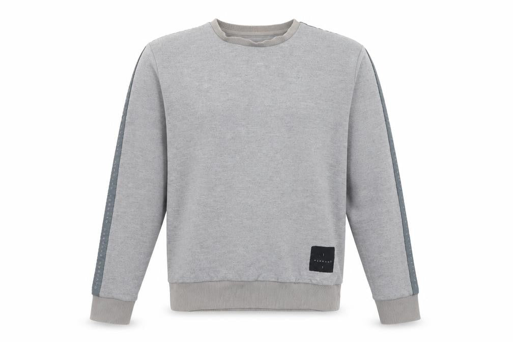 HERMANO Mens Grey  Polyester Pullover Sweatshirt Size S