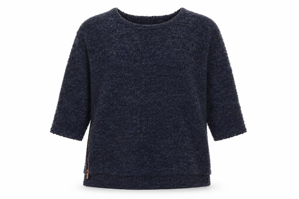 NEXT Womens Blue Round Neck  Polyester Pullover Jumper Size 12