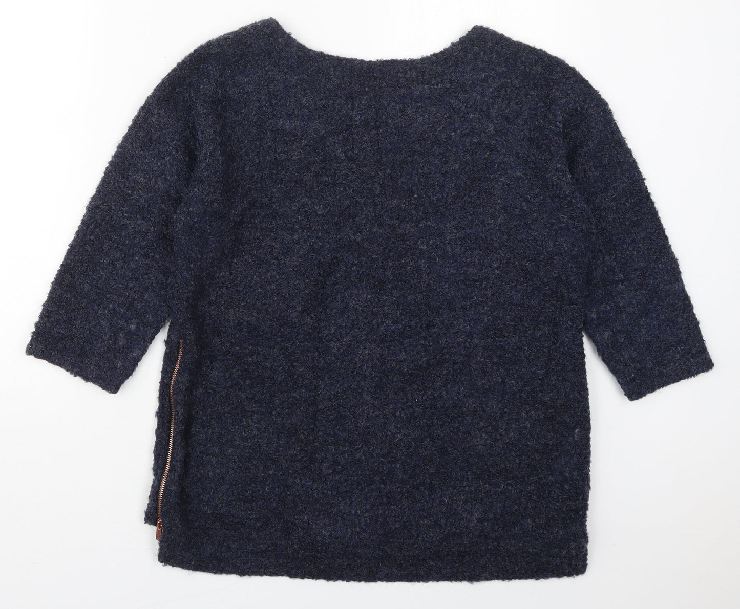 NEXT Womens Blue Round Neck  Polyester Pullover Jumper Size 12
