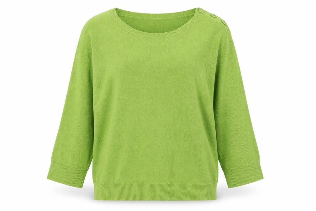 Ann Taylor Womens Green Round Neck  Polyester Pullover Jumper Size XL