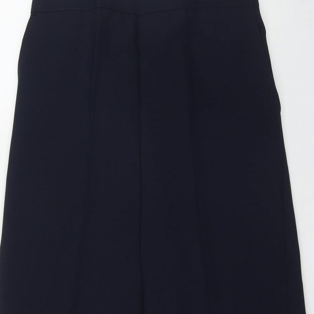 Preworn Womens Blue  Polyester Trousers  Size 14 L24 in Regular