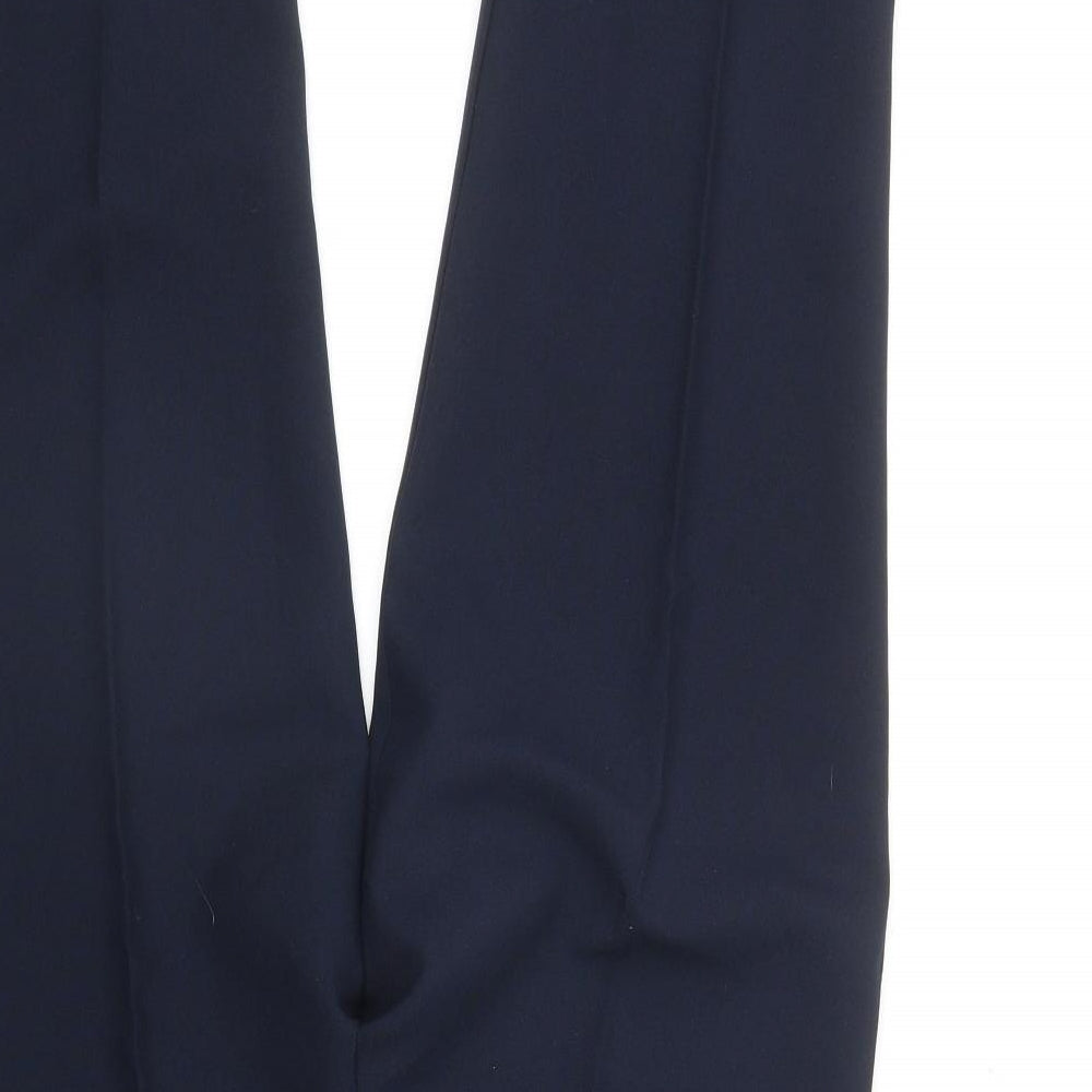 Preworn Womens Blue  Polyester Trousers  Size 14 L24 in Regular